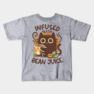 Chonky Kitty Coffee - Funny Cat Kids T-Shirt